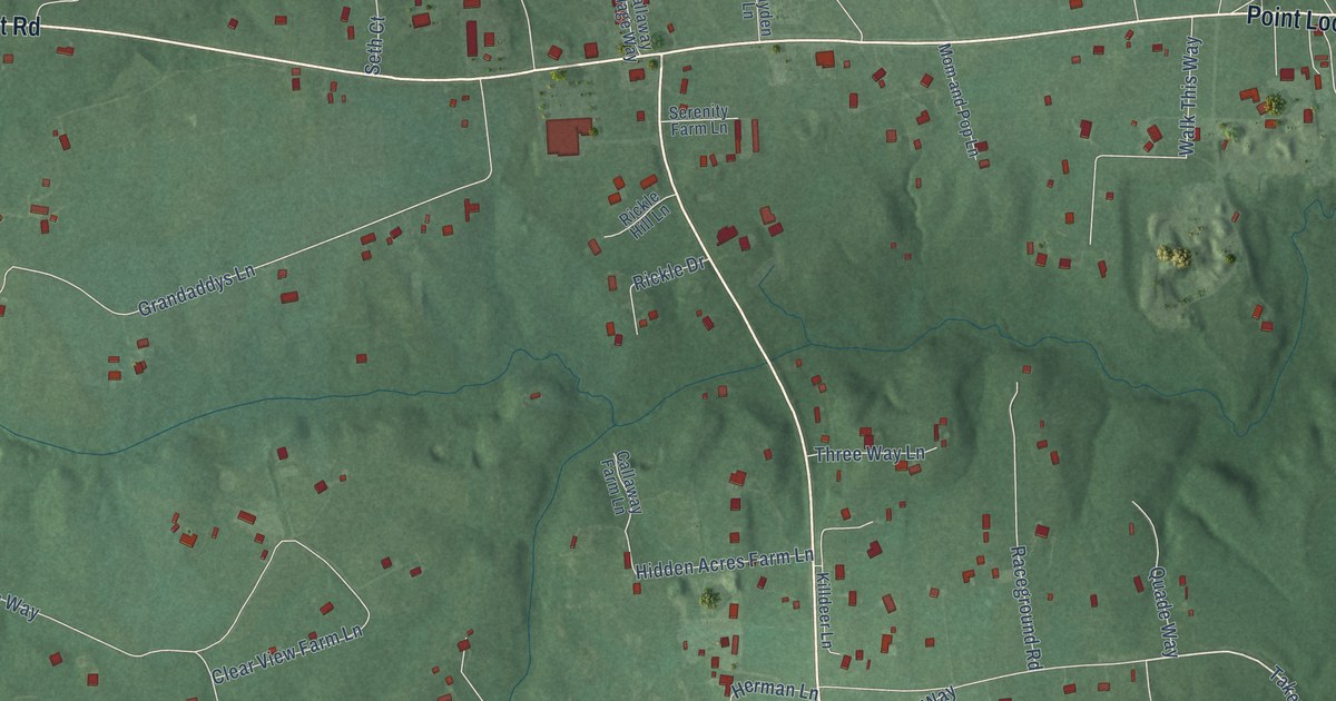 Map of Callaway, Maryland in 2026
