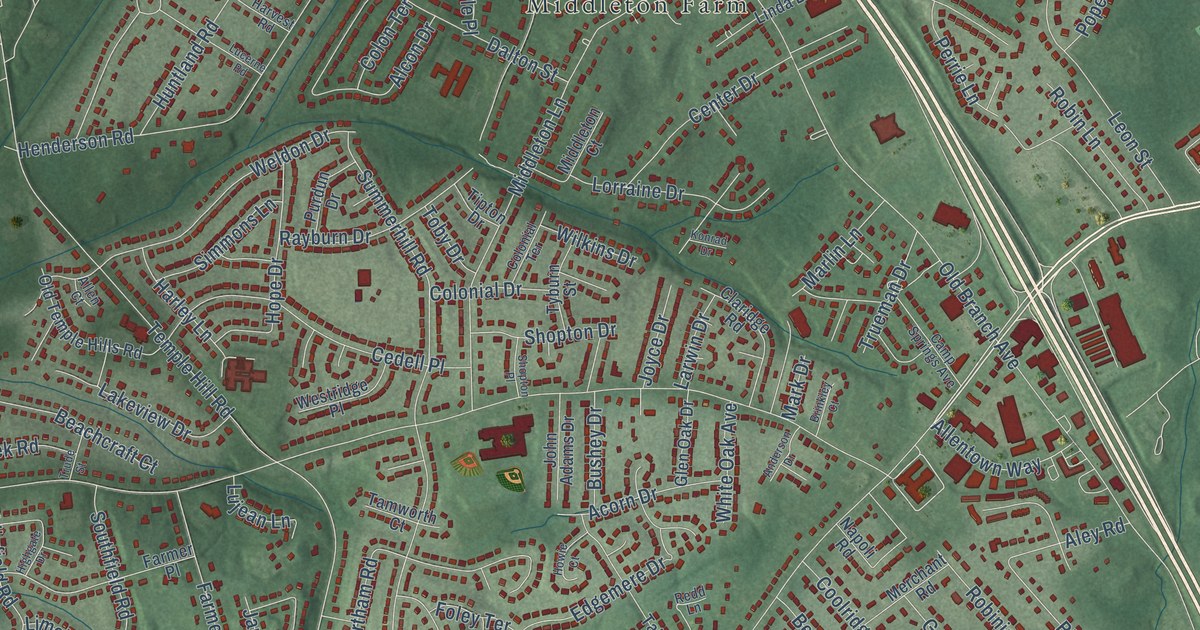 Map of Camp Springs, Maryland in 2026
