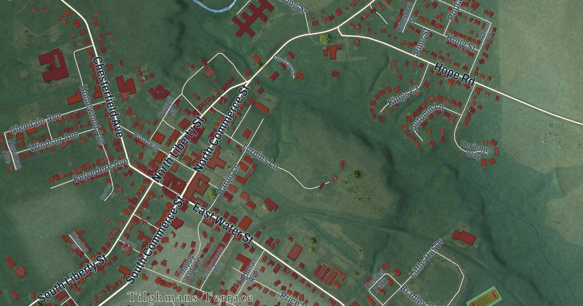 Map of Centreville, Maryland in 2026