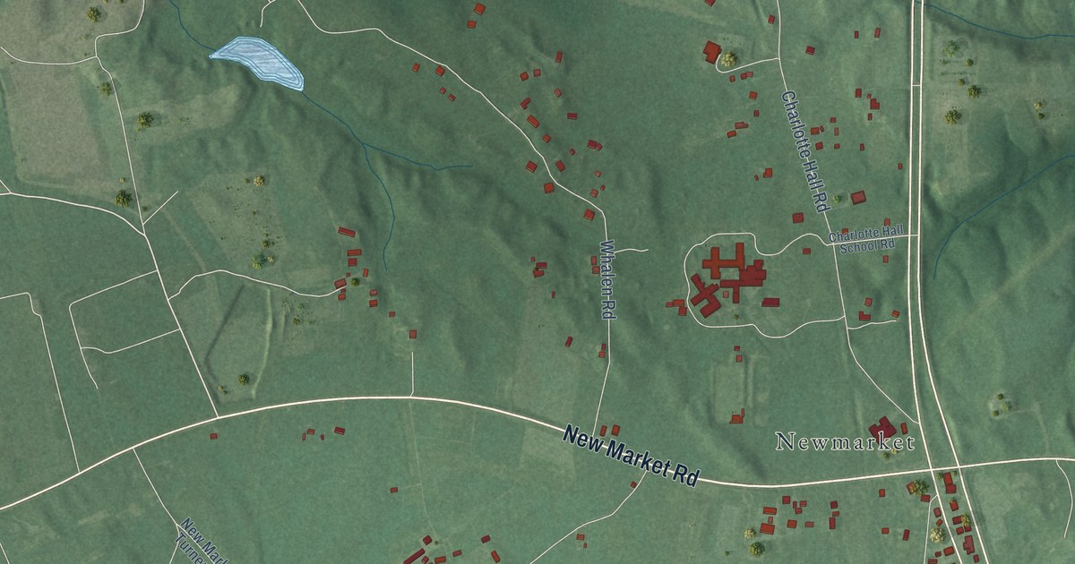 Map of Charlotte Hall, Maryland in 2026