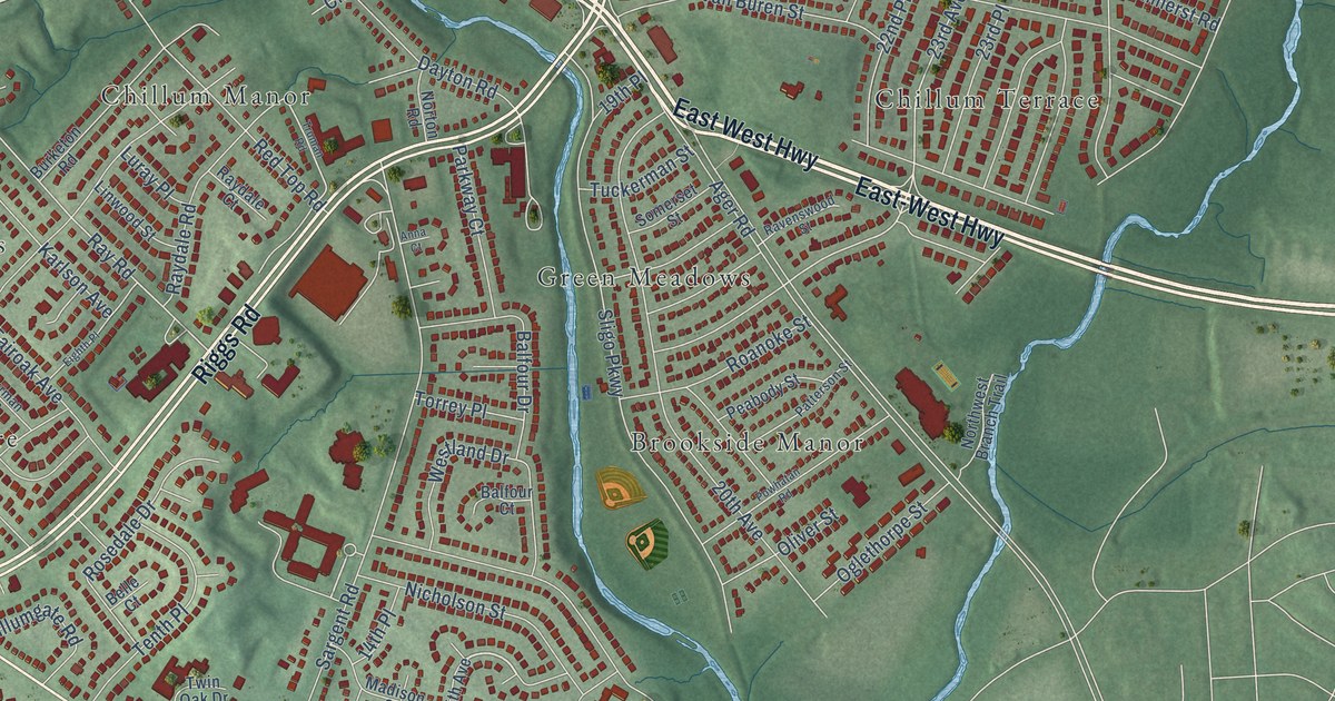 Map of Chillum, Maryland in 2026