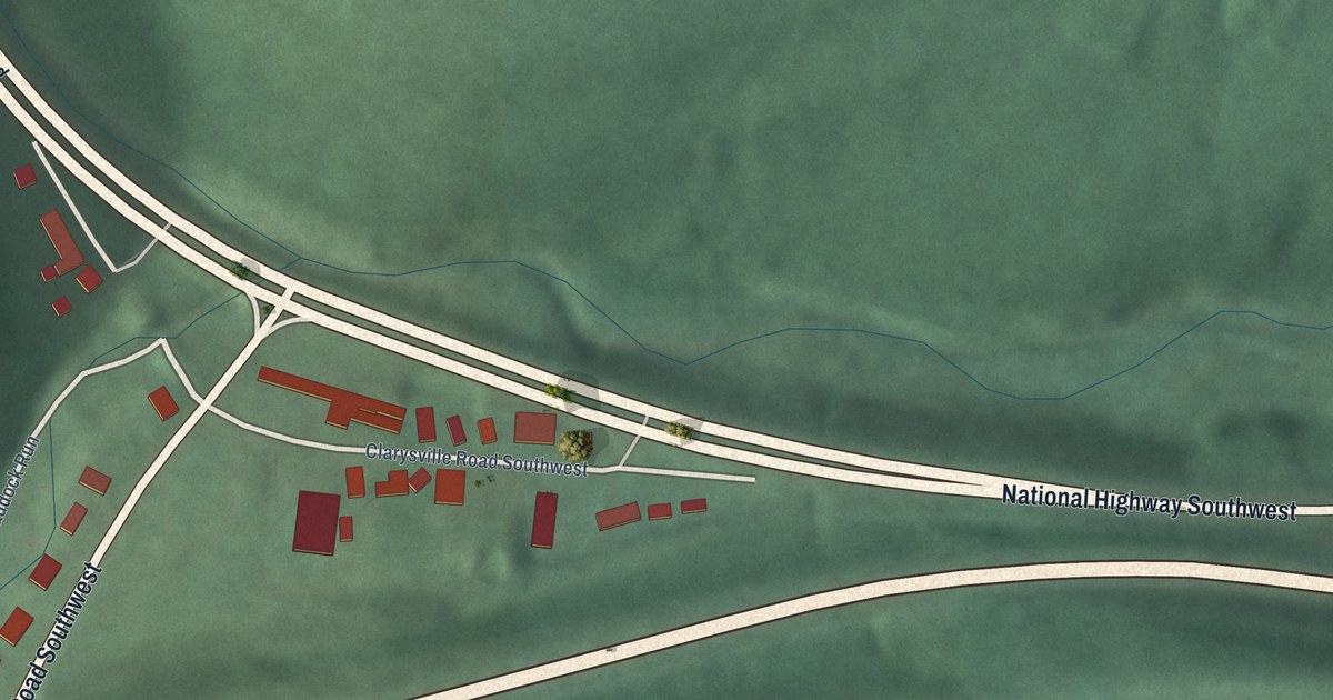 Map of Clarysville, Maryland in 2026