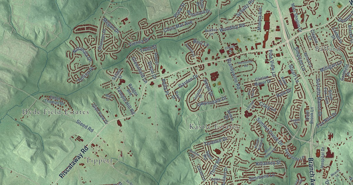 Map of Clinton, Maryland in 2026