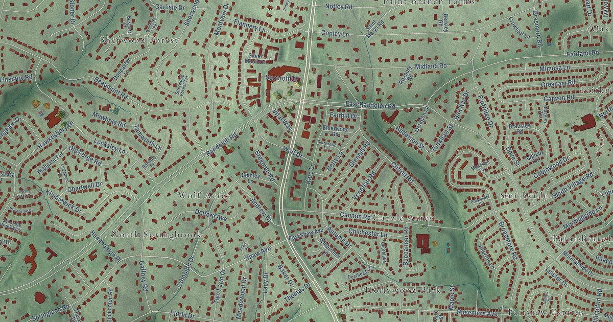 Map of Colesville, Maryland in 2026