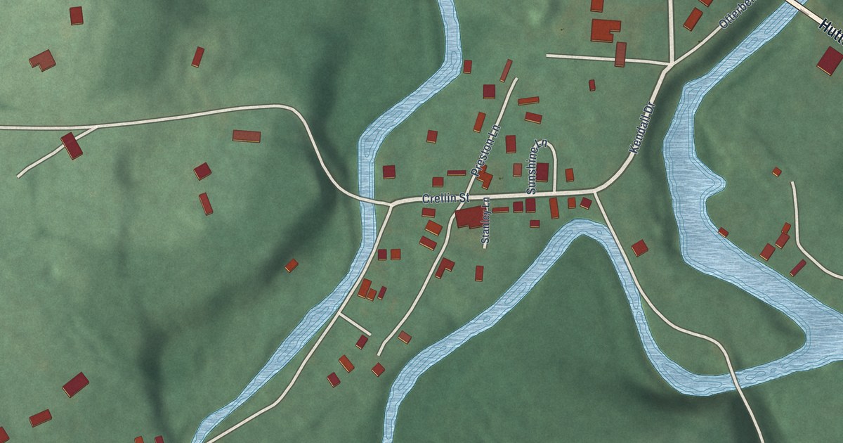 Map of Crellin, Maryland in 2026