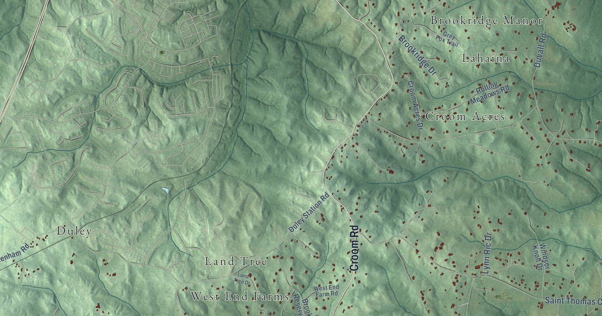 Map of Croom, Maryland in 2026