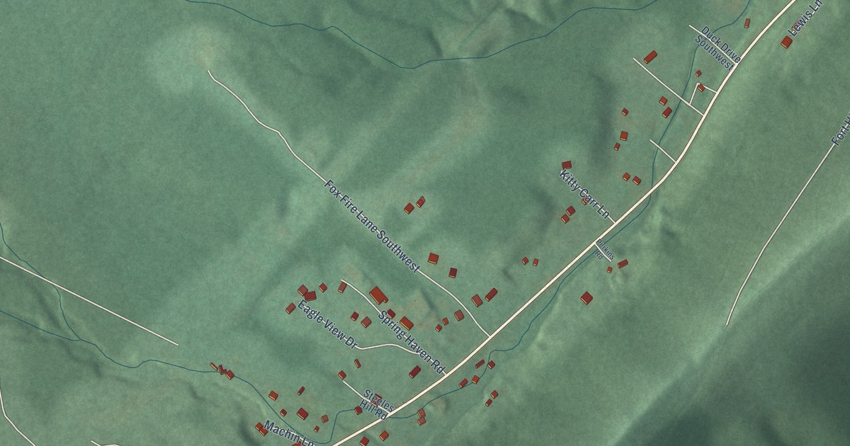 Map of Danville, Maryland in 2026