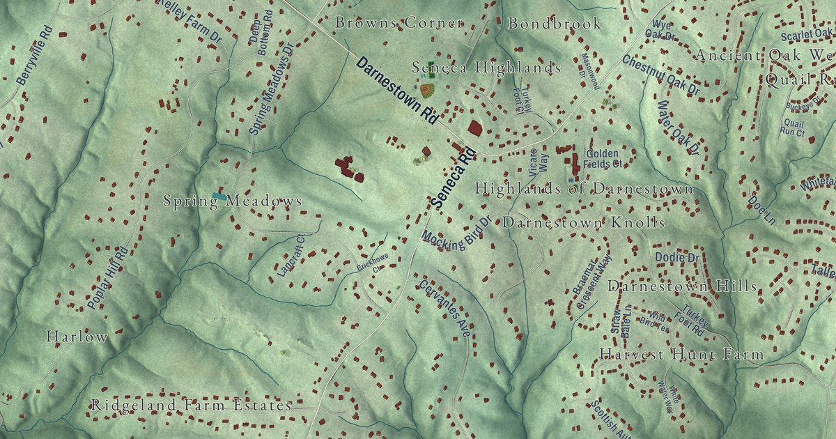 Map of Darnestown, Maryland in 2026