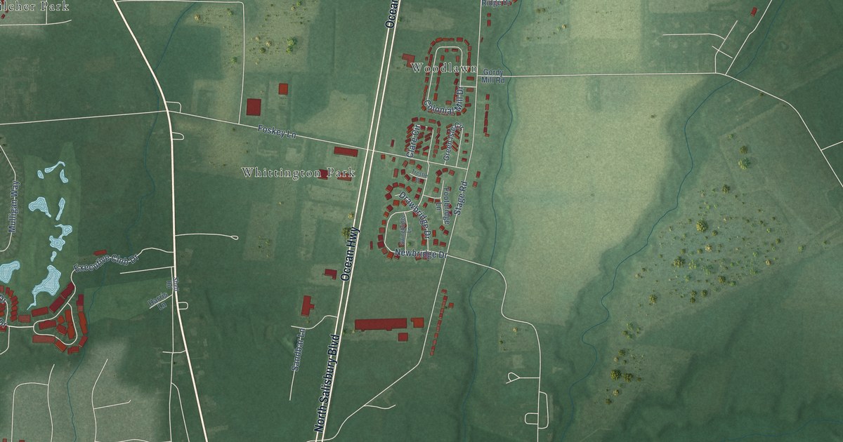 Map of Delmar, Maryland in 2026