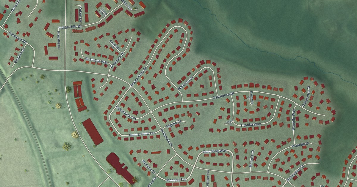 Map of Derwood, Maryland in 2026