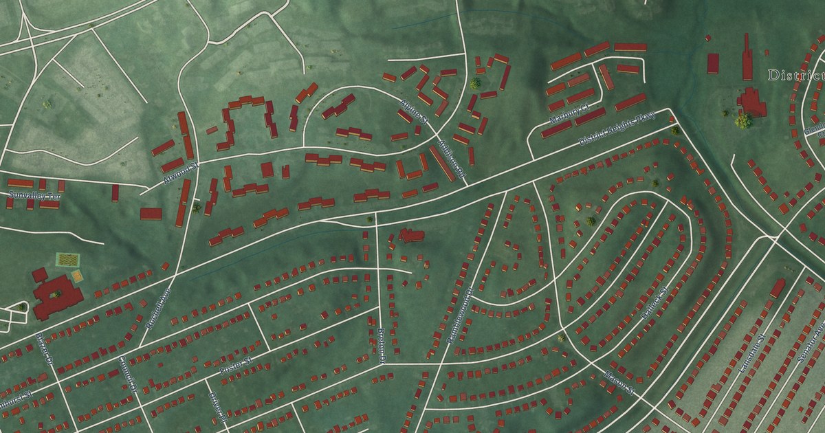 Map of District Heights, Maryland in 2026