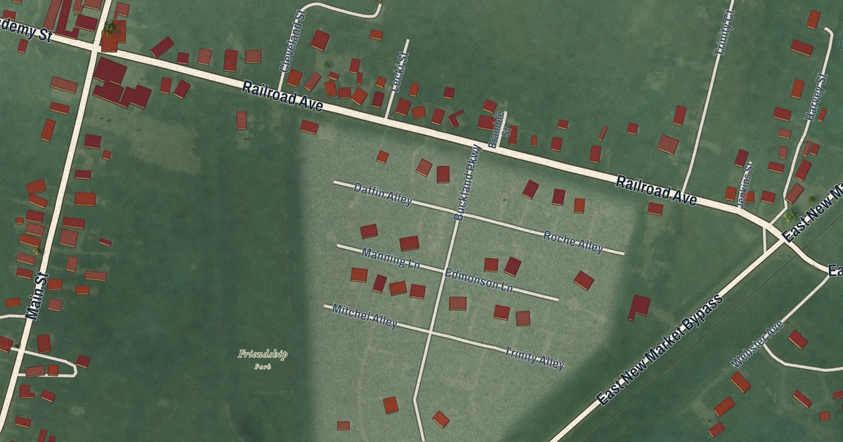 Map of East New Market, Maryland in 2026