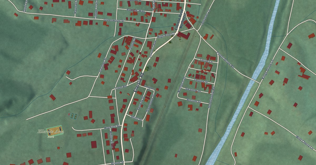Map of Ellerslie, Maryland in 2026