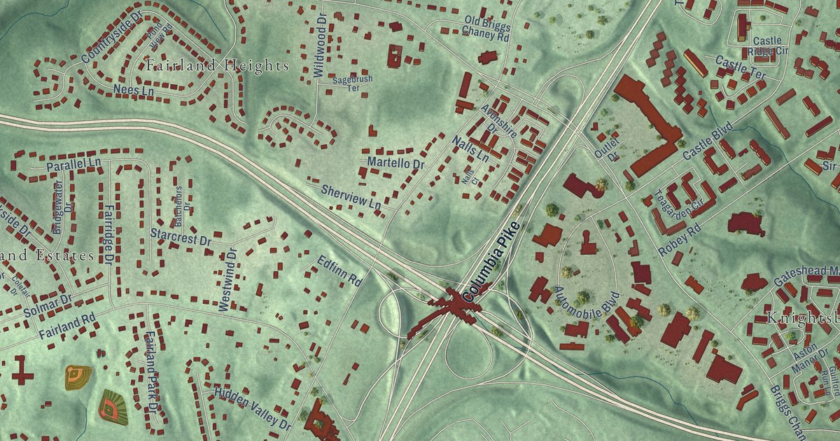 Map of Fairland, Maryland in 2026