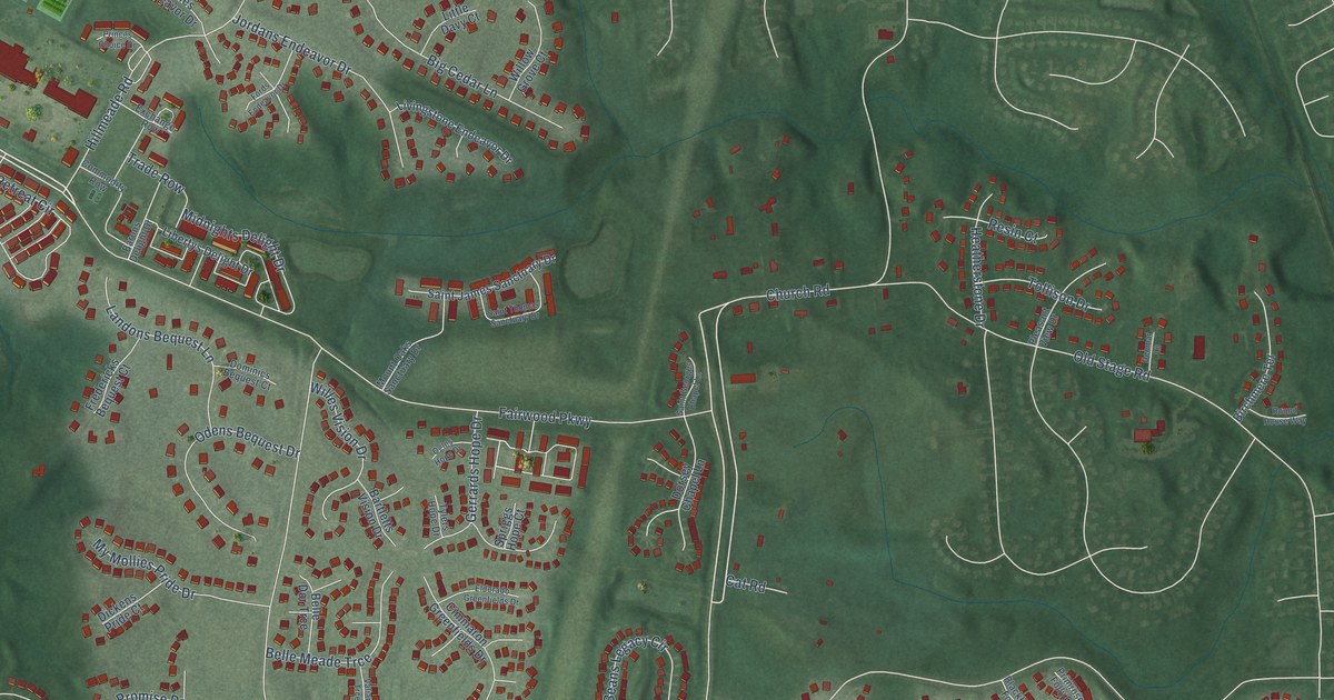Map of Fairwood, Maryland in 2026