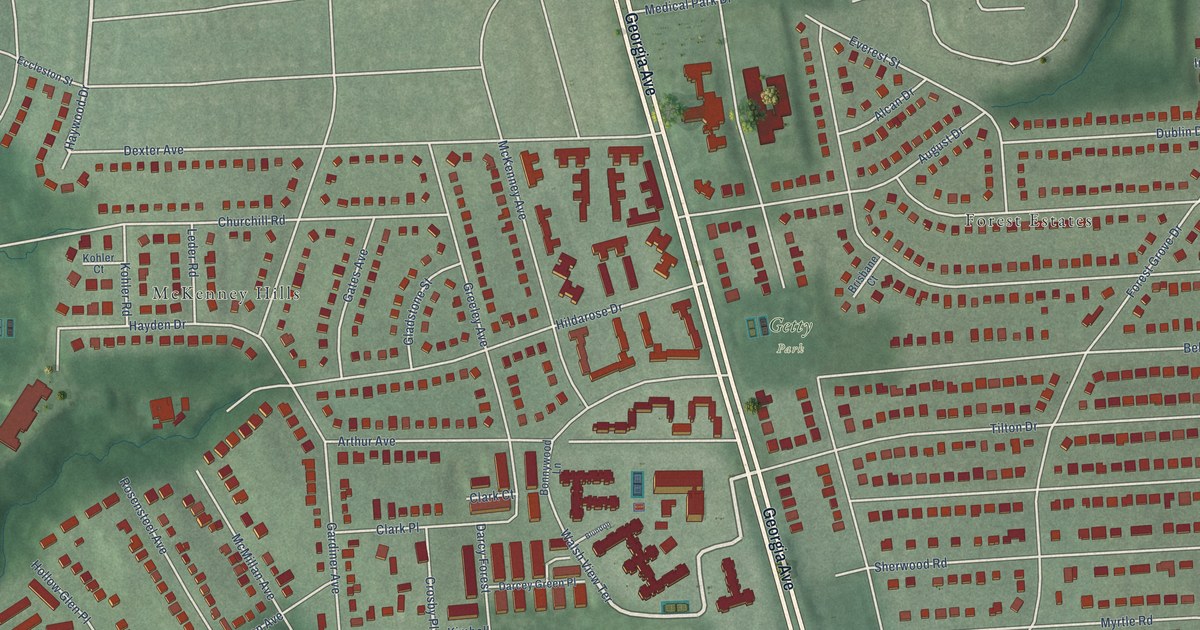 Map of Forest Glen, Maryland in 2026