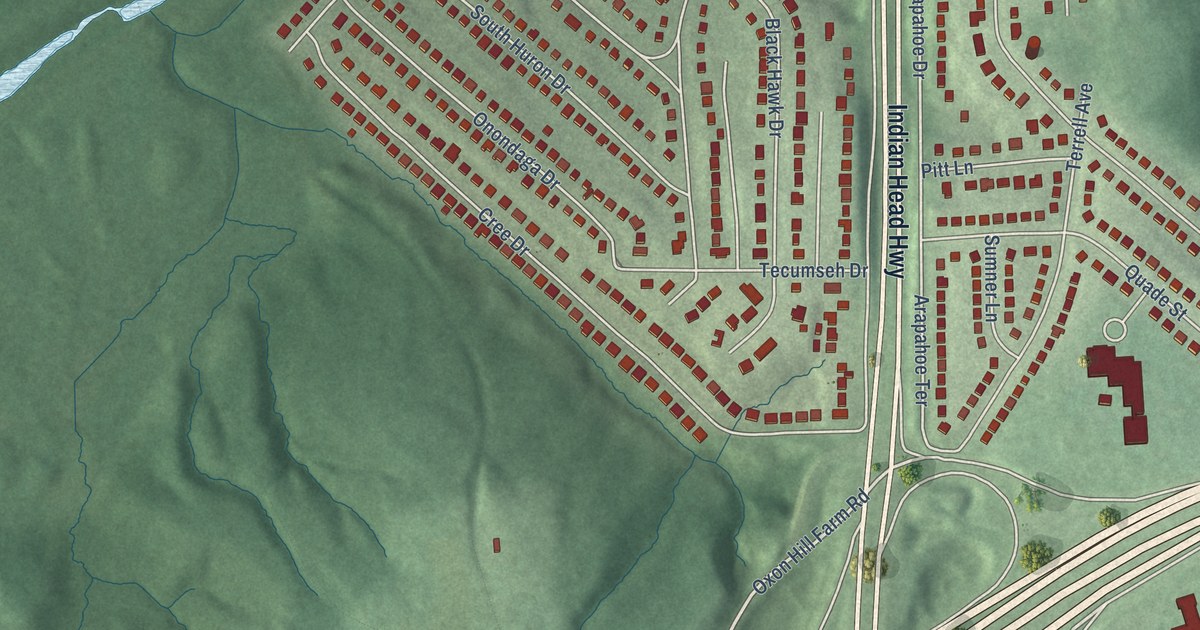 Map of Forest Heights, Maryland in 2026