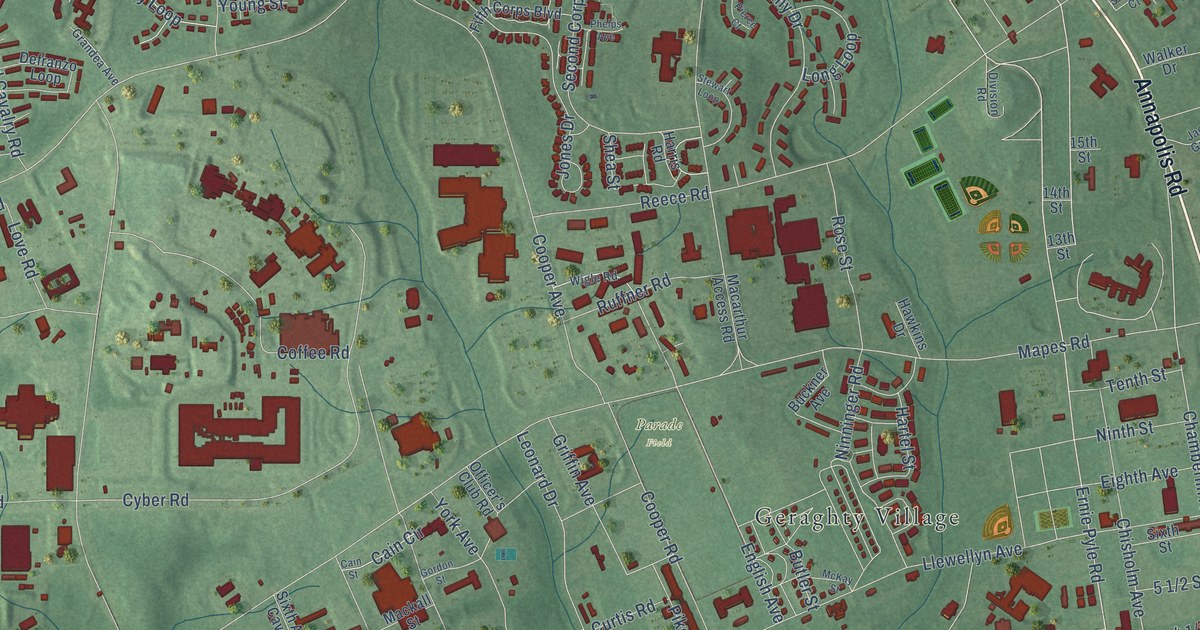 Map of Fort Meade, Maryland in 2026