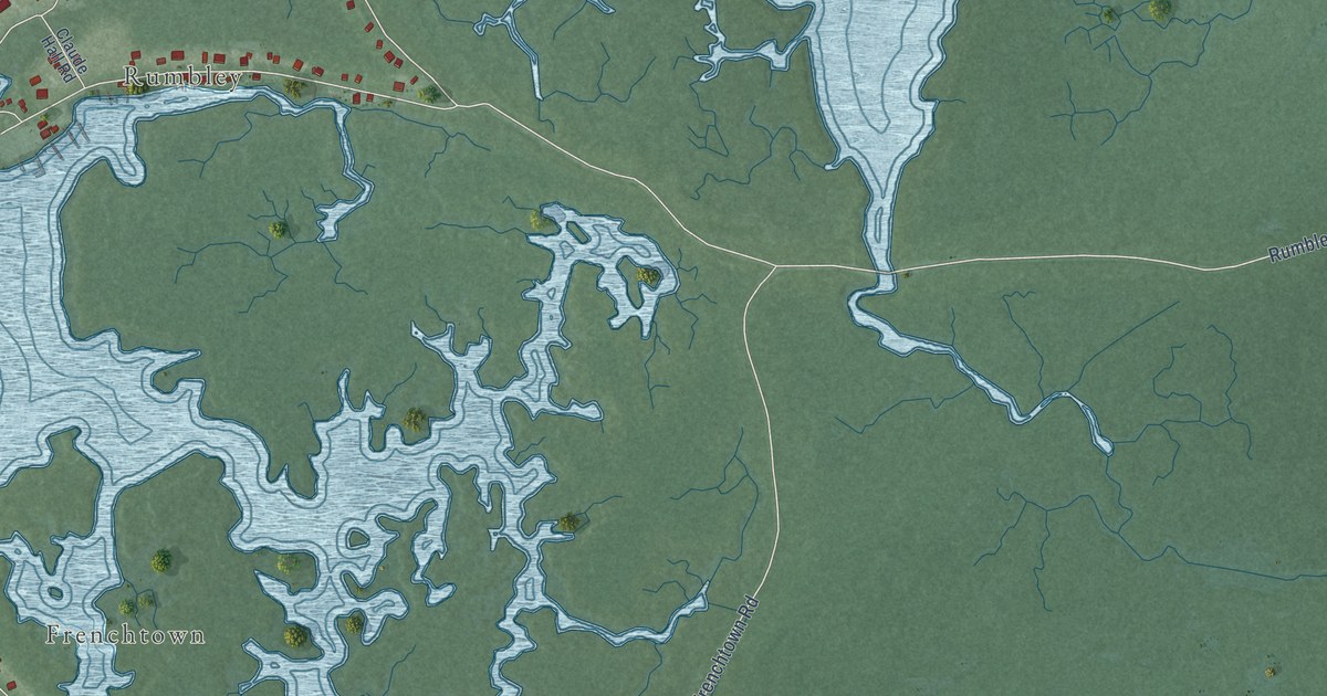 Map of Frenchtown-Rumbly, Maryland in 2026
