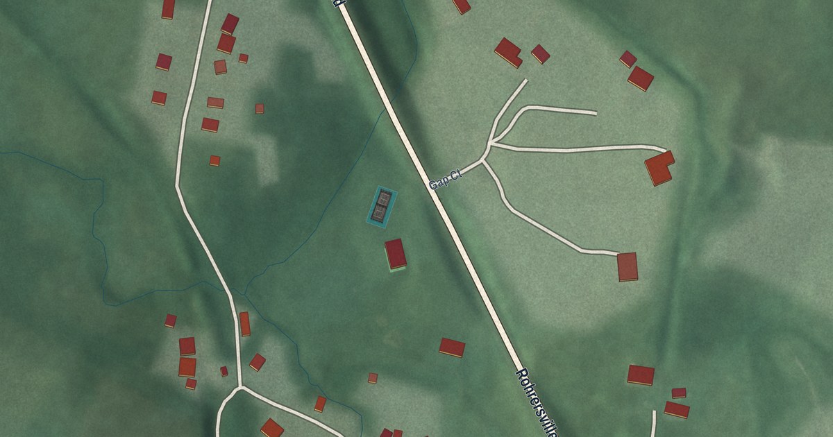 Map of Gapland, Maryland in 2026