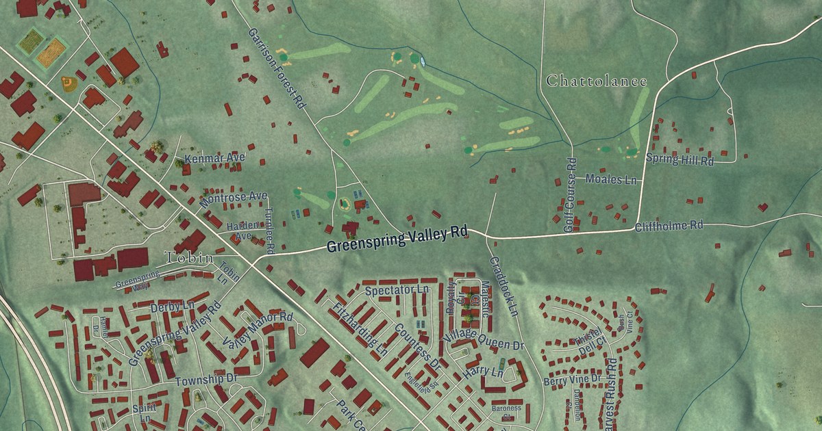 Map of Garrison, Maryland in 2026