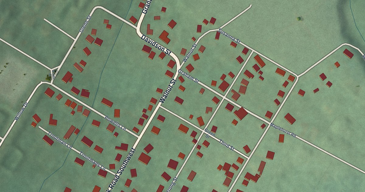 Map of Grahamtown, Maryland in 2026