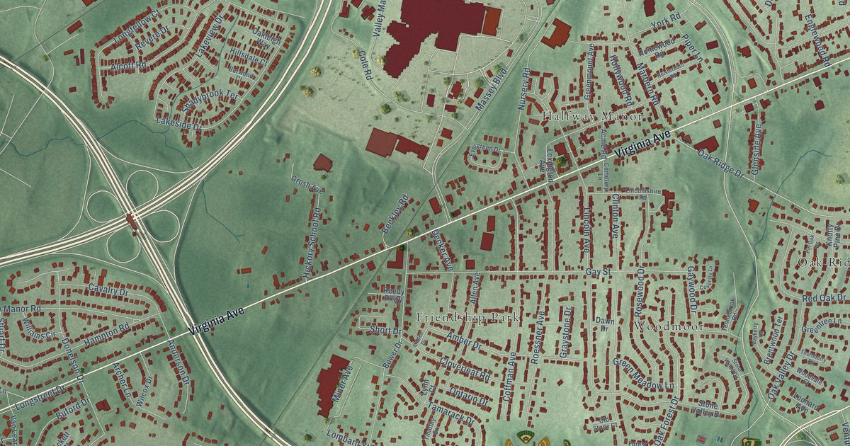 Map of Halfway, Maryland in 2026