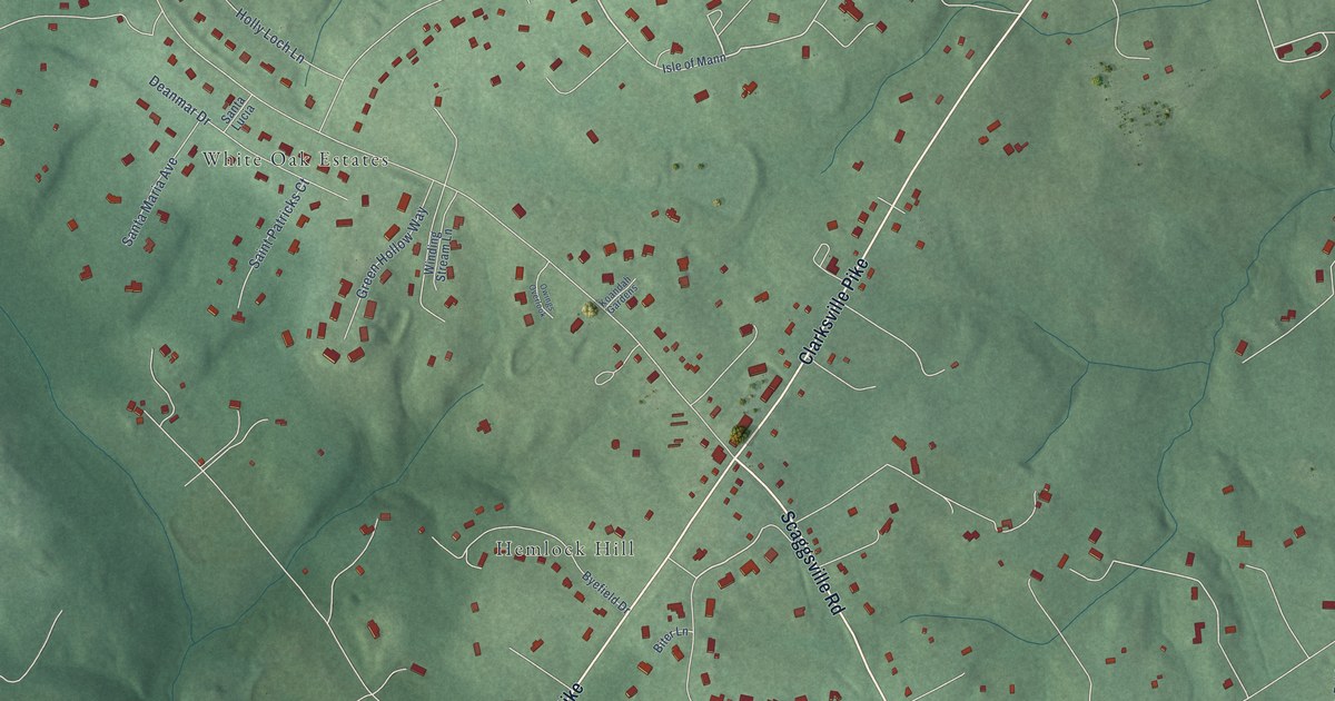 Map of Highland, Maryland in 2026