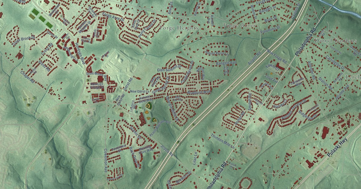 Map of Honeygo, Maryland in 2026