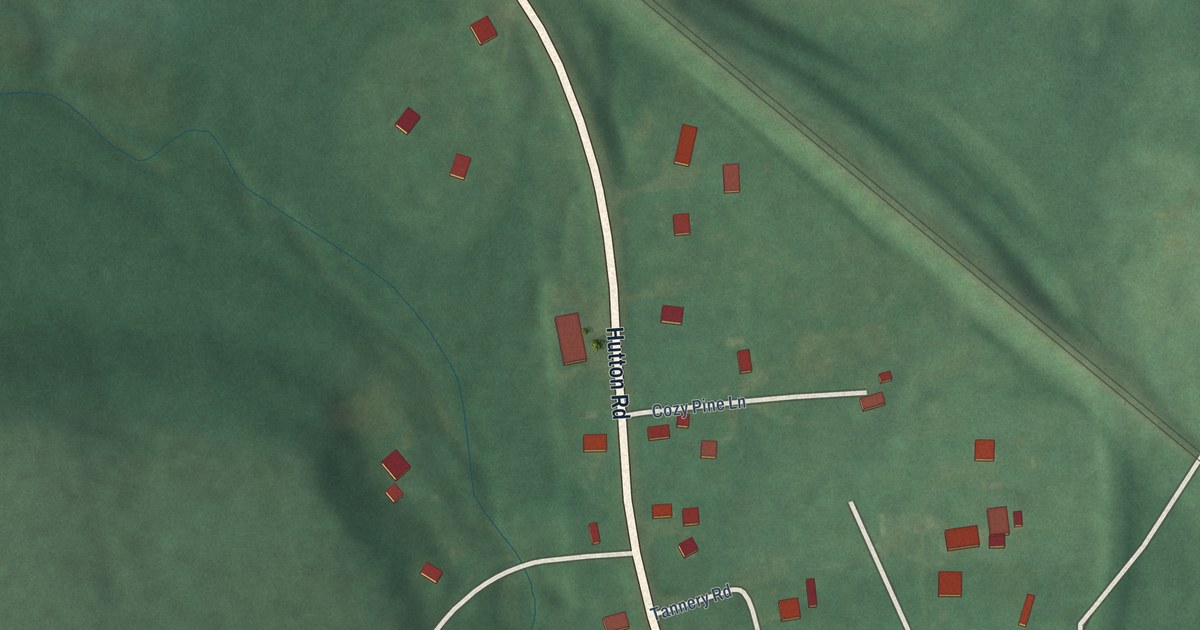 Map of Hutton, Maryland in 2026