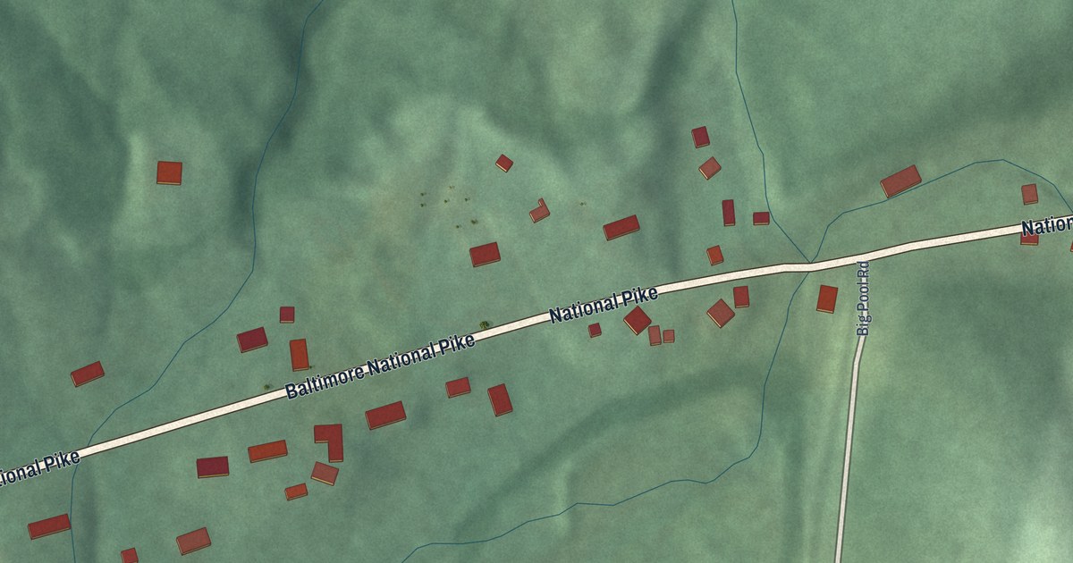 Map of Indian Springs, Maryland in 2026