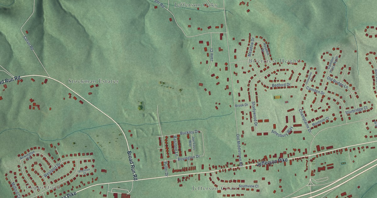 Map of Jefferson, Maryland in 2026