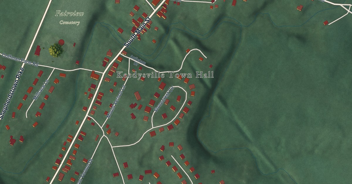 Map of Keedysville, Maryland in 2026
