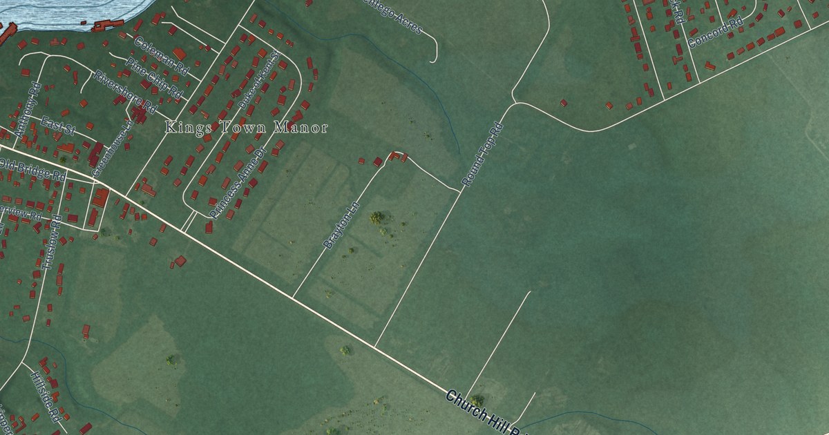 Map of Kingstown, Maryland in 2026