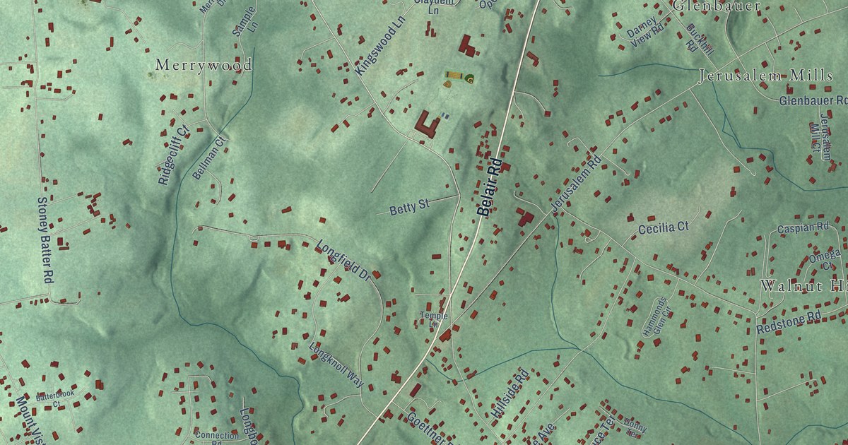 Map of Kingsville, Maryland in 2026