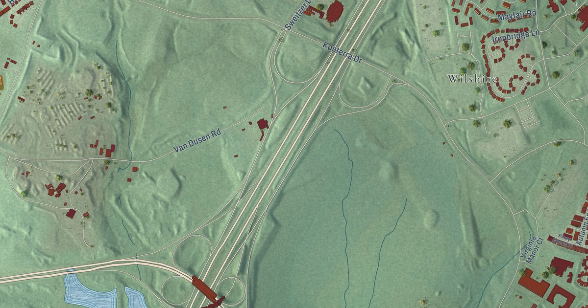Map of Konterra, Maryland in 2026