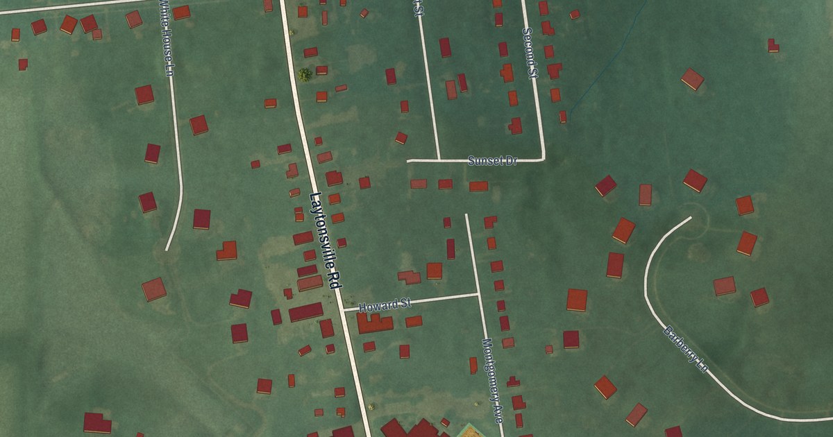 Map of Laytonsville, Maryland in 2026