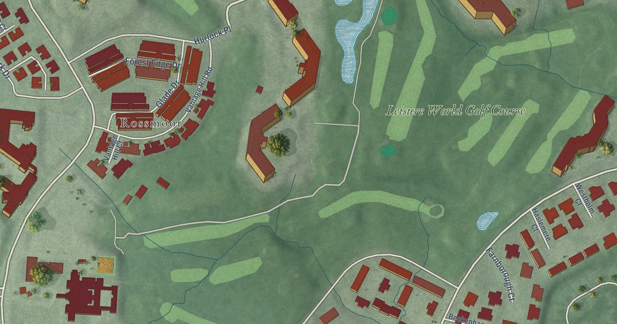 Map of Leisure World, Maryland in 2026