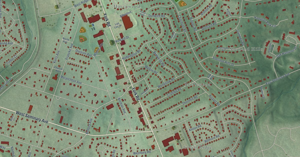 Map of Lutherville, Maryland in 2026