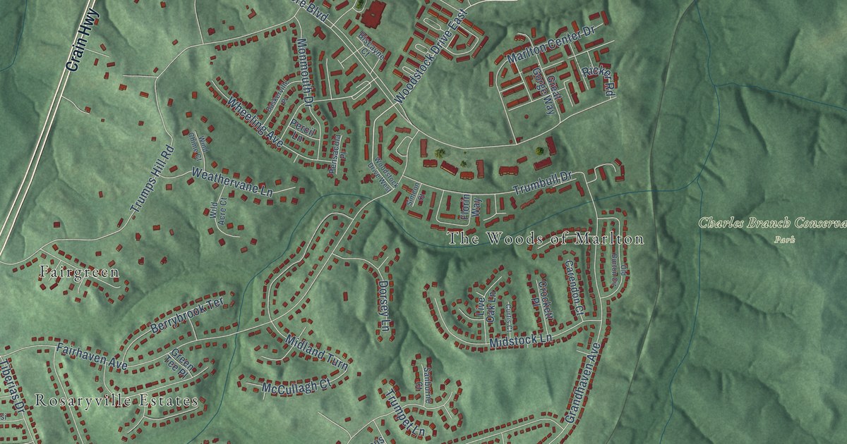 Map of Marlton, Maryland in 2026