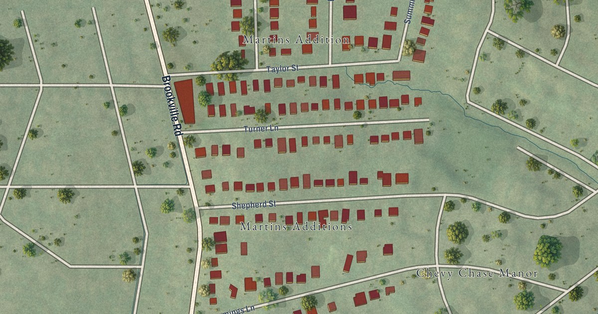 Map of Martin’s Additions, Maryland in 2026