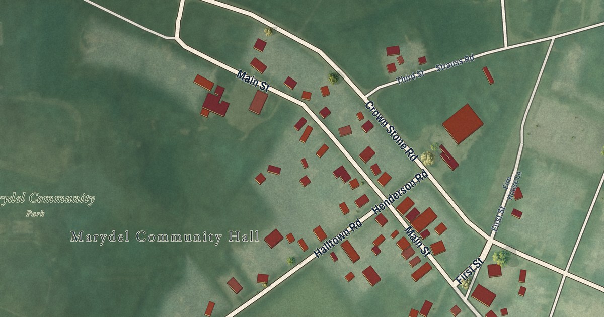 Map of Marydel, Maryland in 2026