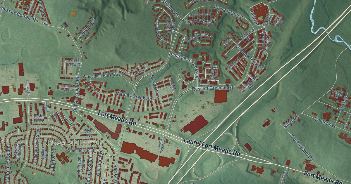 Map of Maryland City, Maryland in 2026