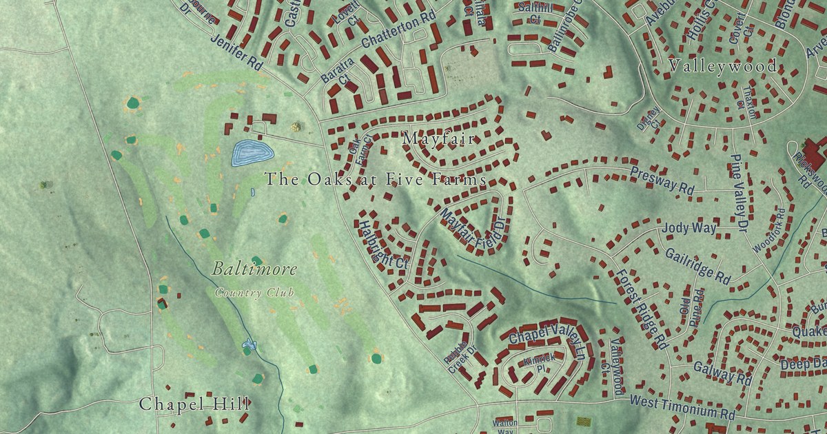 Map of Mays Chapel, Maryland in 2026