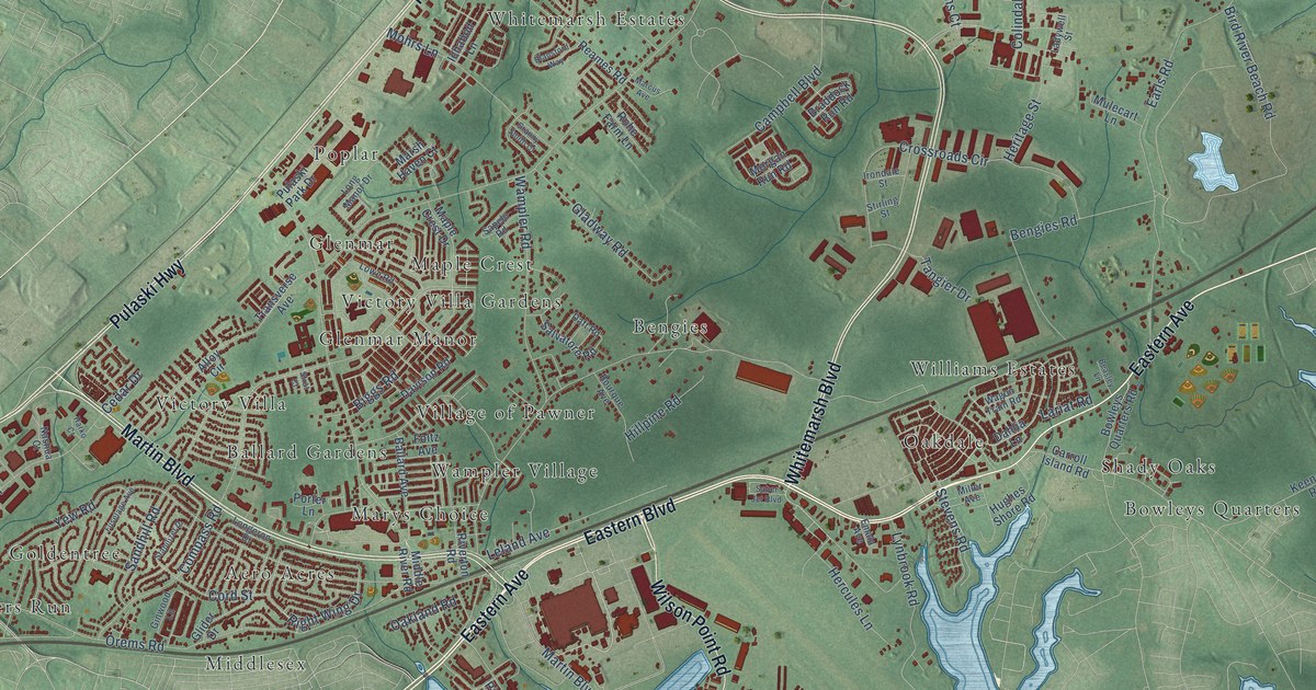 Map of Middle River, Maryland in 2026