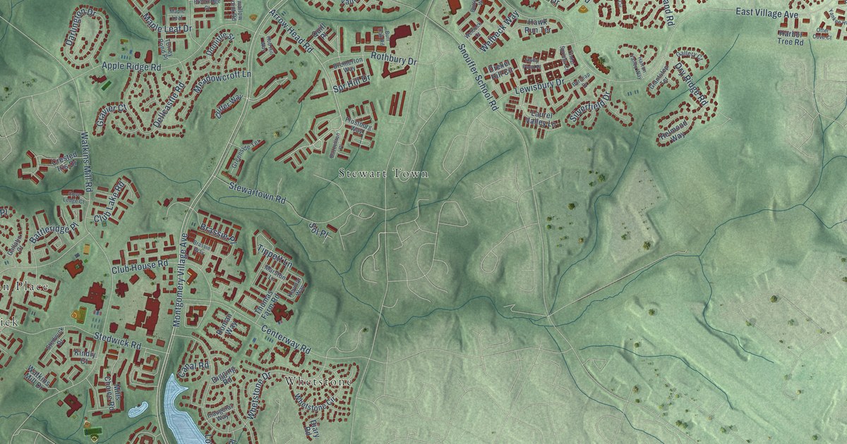 Map of Montgomery Village, Maryland in 2026