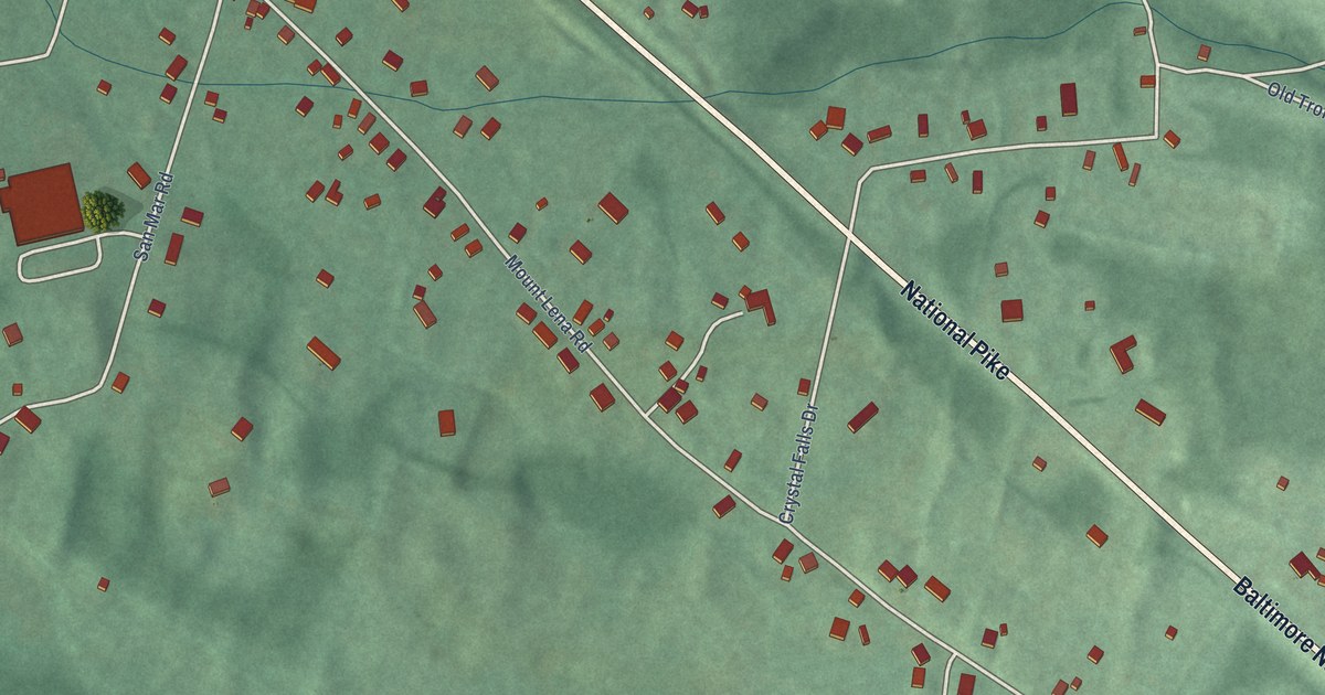 Map of Mount Lena, Maryland in 2026