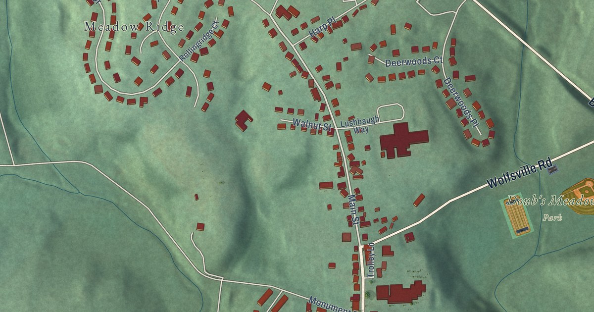 Map of Myersville, Maryland in 2026