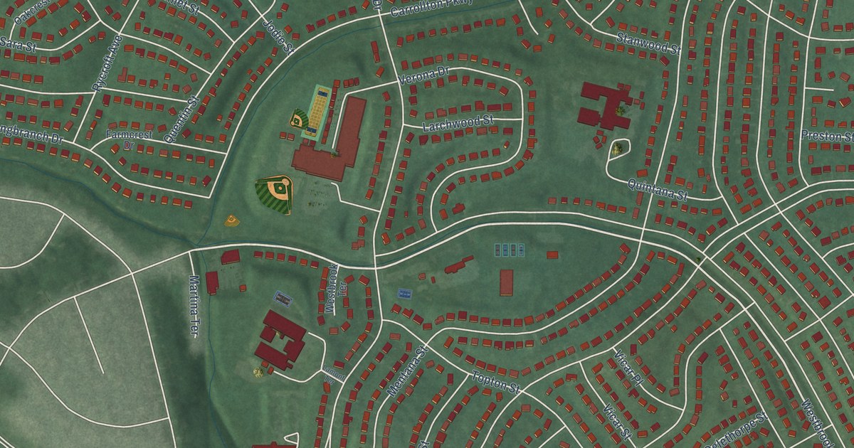 Map of New Carrollton, Maryland in 2026