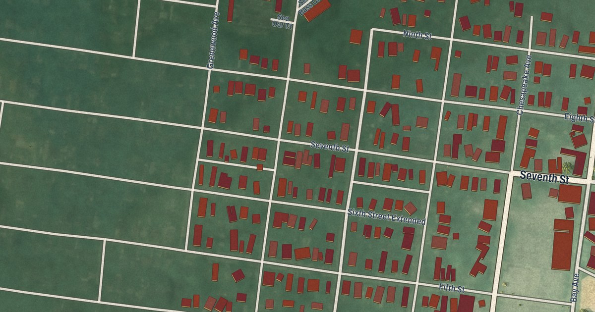 Map of North Beach, Maryland in 2026